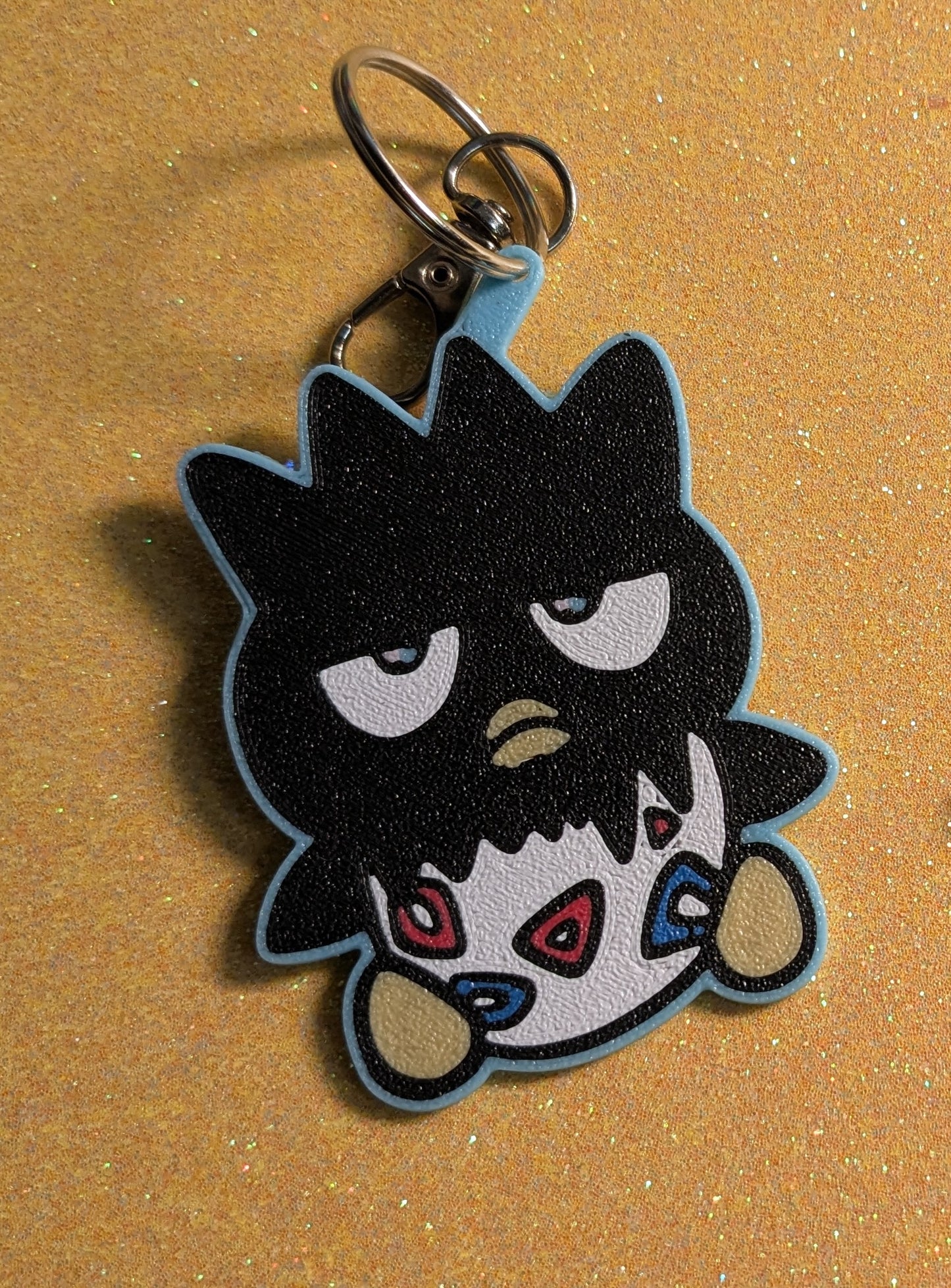 Penguin x Egg - Glitter Keychain