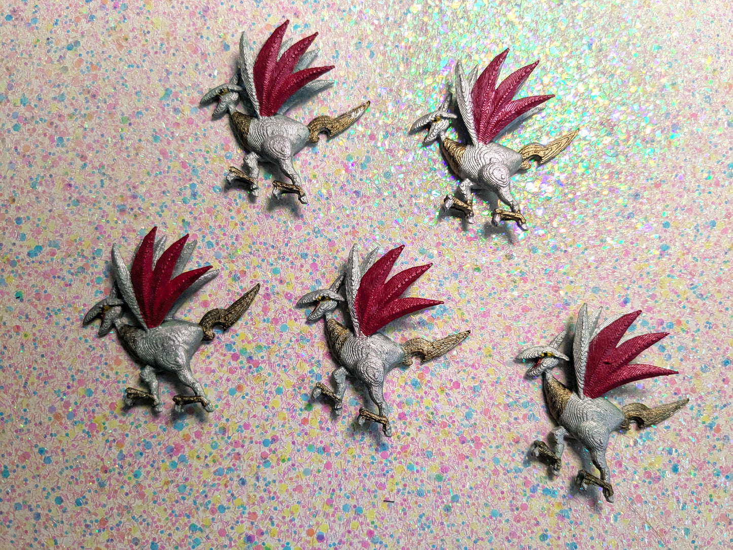 Steel Winged Bird Pin