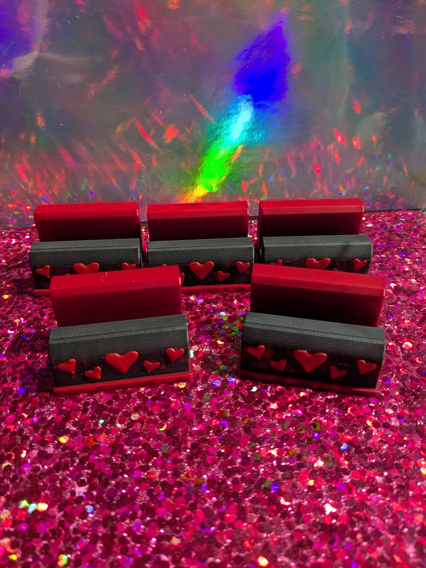 Art and Card Stand - Red Hearts