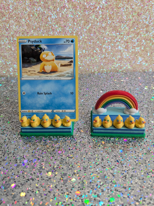 Business Card Holder  - Rainbow Ducky