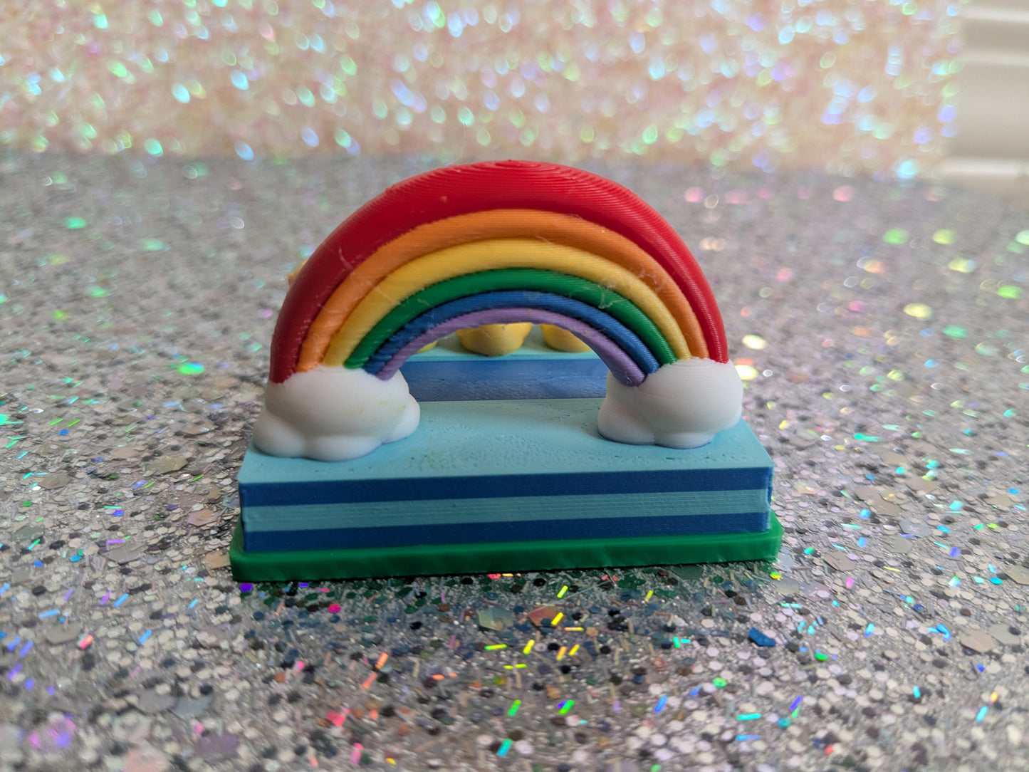 Business Card Holder  - Rainbow Ducky