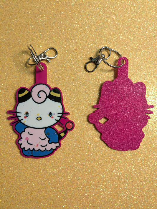 Kitty x Sheep - Glitter Keychain