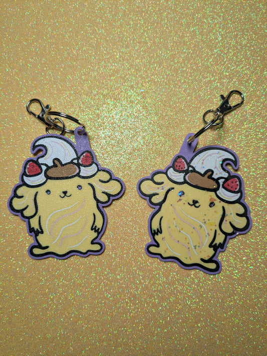 Puppy x Cream - Glitter Keychain