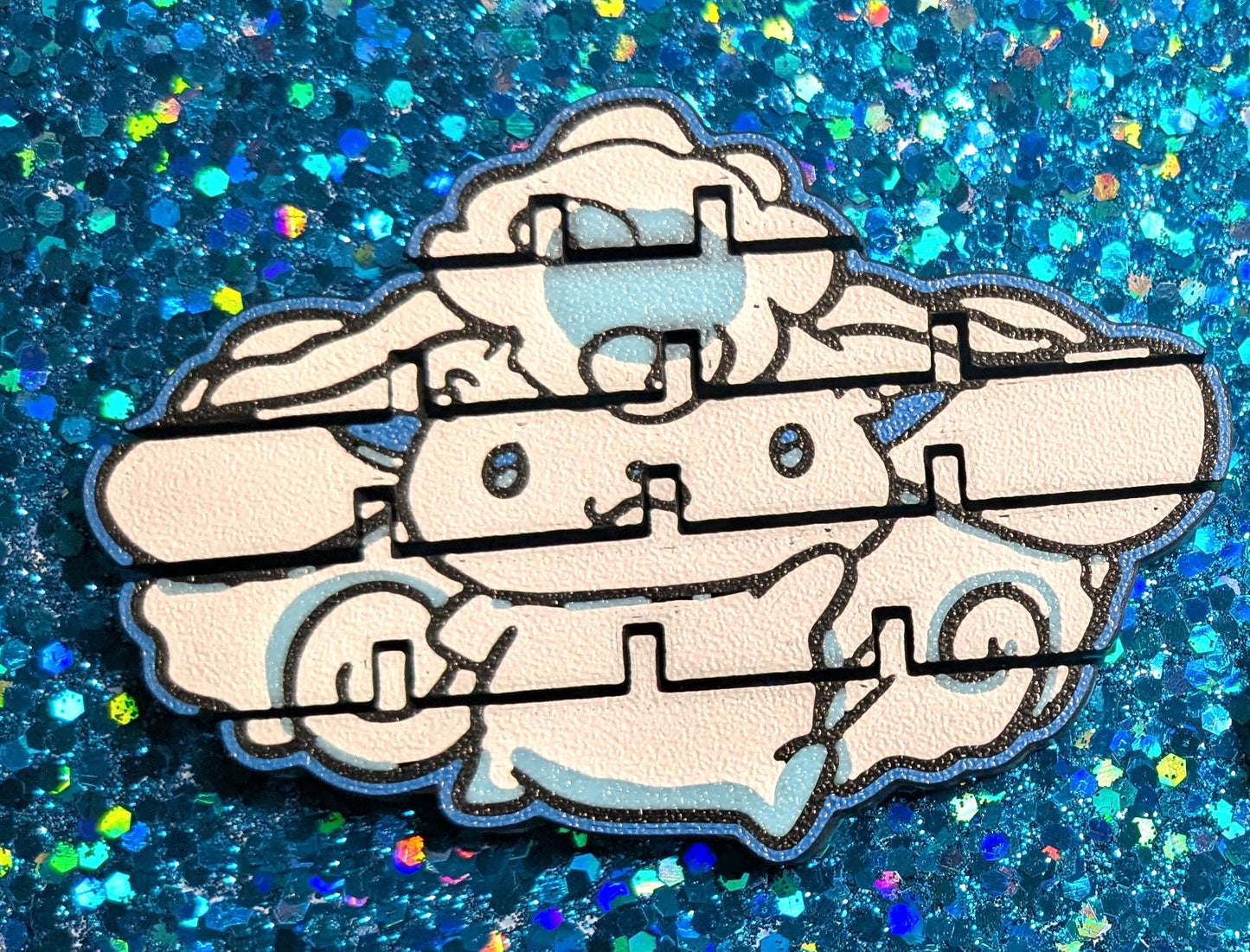 Snowy Fox x Cinnamon Roll Fidget Toy