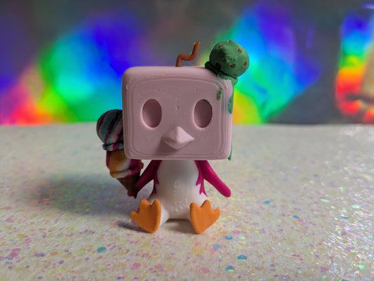 Mini Penguin Cube with Ice Cream
