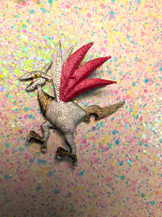 Steel Winged Bird Pin