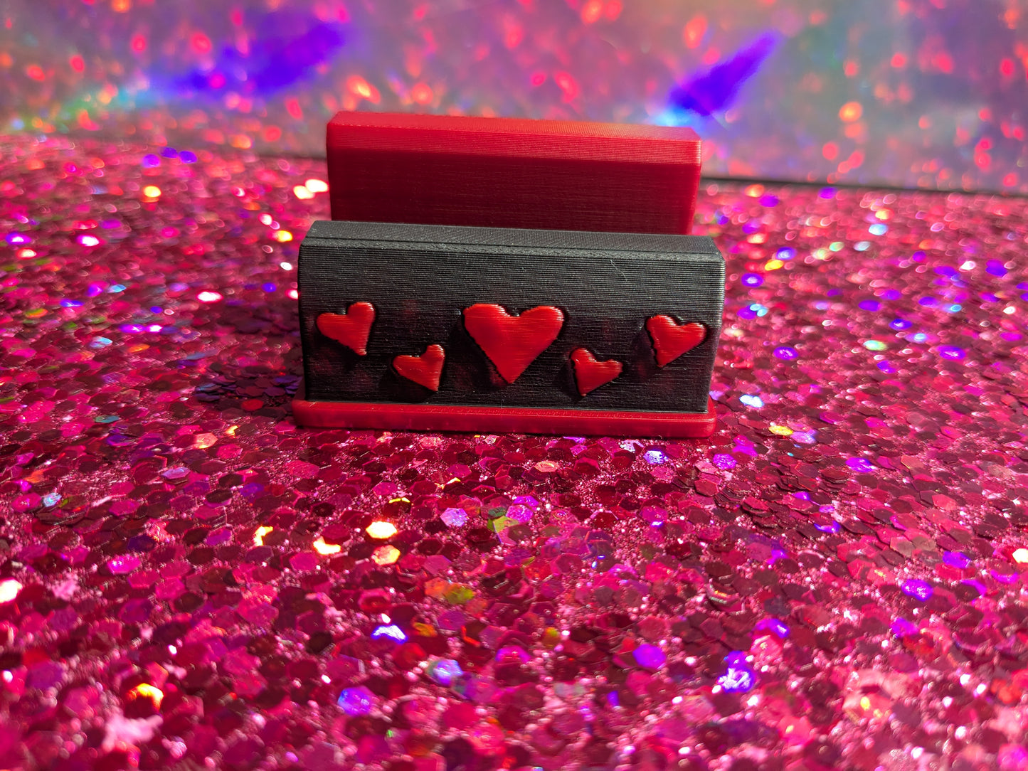 Art and Card Stand - Red Hearts